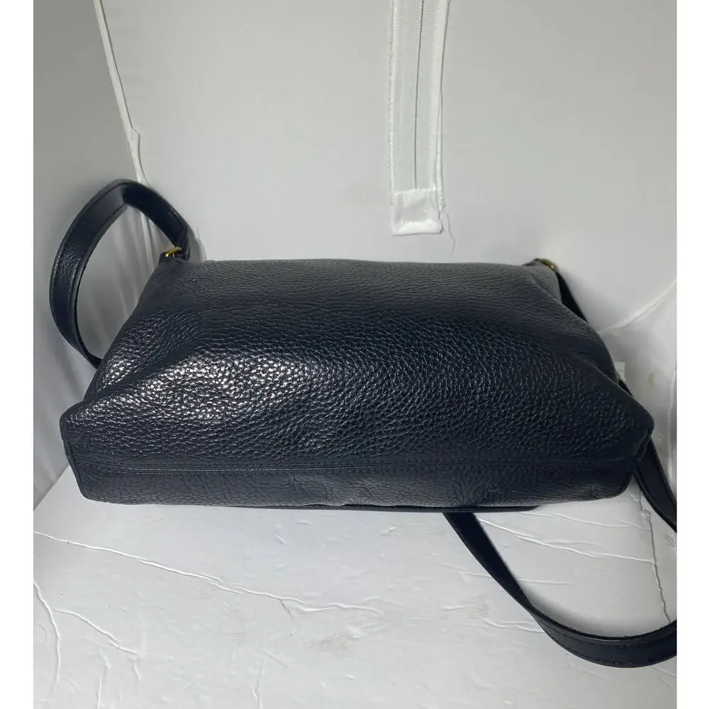 Fossil black leather Crossbody VTG